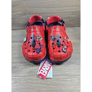 Crocs Spider-Man All-Terrain Clog Red/Navy Men’s 11 Marvel With Box!